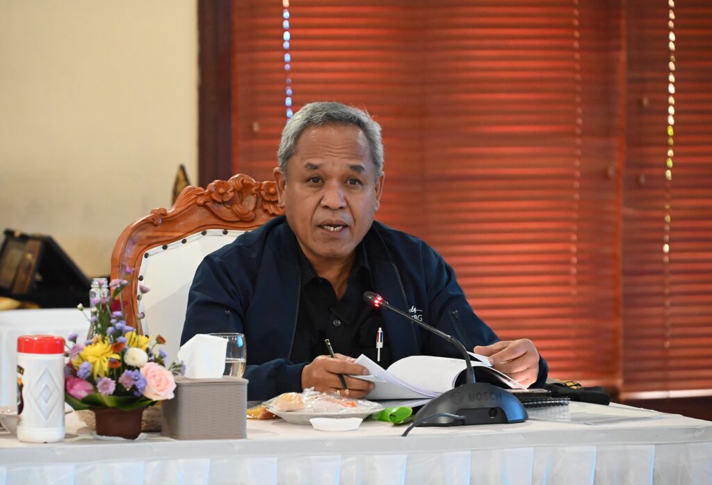 Anggota Komisi III DPR RI, Benny K. Harman mengikuti Kunjungan Kerja Reses Komisi III DPR RI di Mapolda Bali, Kamis (11/12/2025). /Parlementaria-Andri