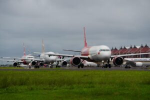 Pesawat bersiap untuk lepas landas. /Kemenhub