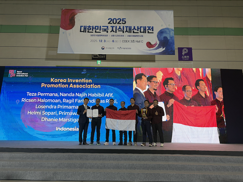 PT Pertamina Geothermal Energy Tbk (PGEO) meraih Gold Medal serta Special Prize dari Korea Invention Promotion Association (KIPA) di COEX, Seoul, Korea Selatan, pada 3–6 Desember 2025. /PGEO
