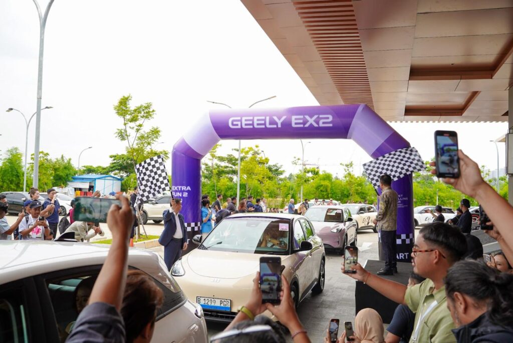 Mobil Geely EX2. Antusiasme kendaraan tersebut lebih dari 1.500 pre-booking. /Geely