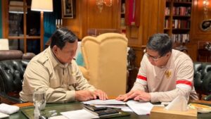 Pertemuan Presiden Prabowo Subianto dengan Menteri Perumahan dan Kawasan Permukiman (PKP) Maruarar Sirait di kediaman pribadinya, Hambalang, Jawa Barat, Kamis (29/01/2026) sore. Presiden Prabowo mengawal langsung percepatan pembangunan hunian bersubsidi demi akses rumah layak terjangkau bagi rakyat. /Kemensesneg