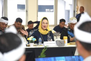 Wakil Ketua Komisi XIII DPR RI, Dewi Asmara saat kunjungan kerja komiai XIII dengan Kakanwil Ditjen Permasyarakatan Jawa Barat beserta jajaran di Bandung, Kamis (22/1/2026). Komisi XIII DPR menilai pembenahan pemasyarakatan mendesak demi efektivitas penerapan KUHP dan KUHAP baru. /DPR-Arief/Mahendra
