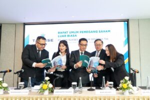 Direksi PT Jaya Sukses Makmur Sentosa Tbk (RISE) dari Kiri-Kanan: Direktur Go Ie Tiong, Komisaris Sanderawati Joesoef, Komisaris Utama Hermanto Tanoko, Direktur Utama Budi Agusti, Direktur Go Herliani Prayogo. /RISE