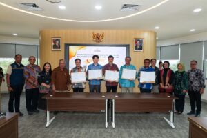 Penandatanganan Perjanjian Pemanfaatan Tanah dan Pengalokasian Lahan Aset Dalam Penguasaan (ADP) serta akta notarial di Kantor Balai Kota Otorita IKN, Jumat (9/1/2026). /Otorita IKN.