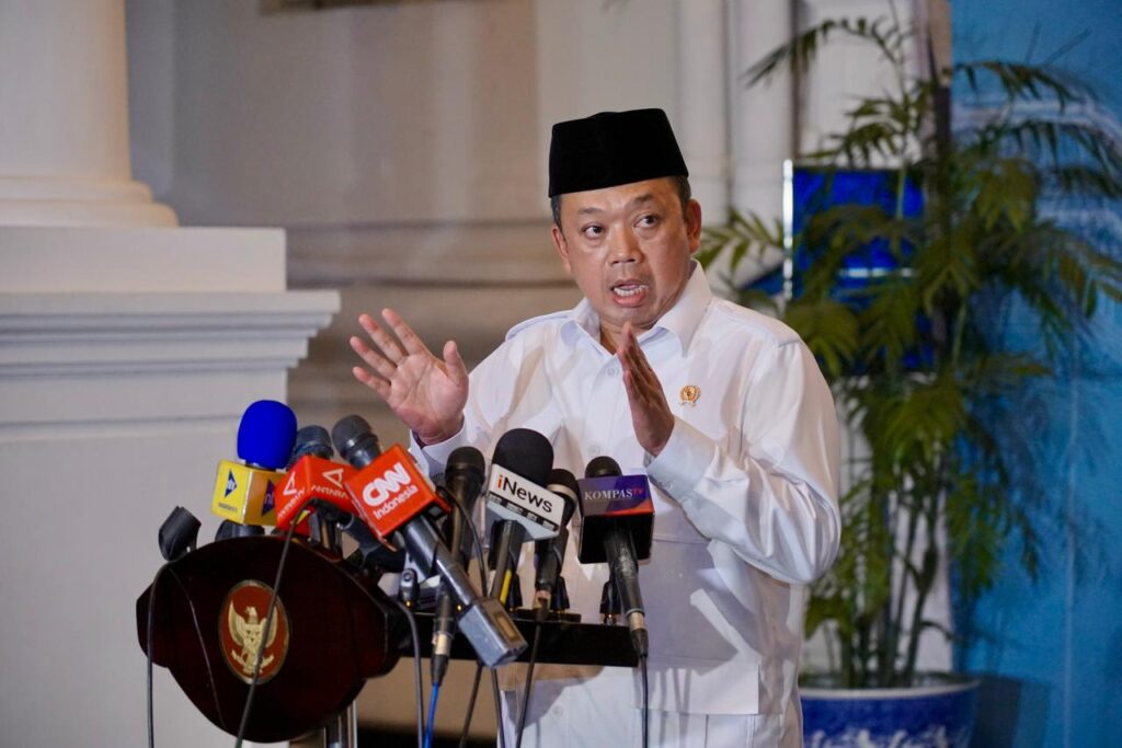 Menteri ATR/Kepala BPN Nusron Wahid. Pemerintah menetapkan kebijakan darurat tata ruang demi mencegah alih fungsi sawah dan menjaga ketahanan pangan. /BPN