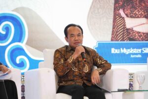Sekretaris Kementerian Koordinator Bidang Perekonomian Susiwijono Moegiarso. Pemerintah optimistis logistik nasional yang efisien mampu menjaga daya saing ekonomi Indonesia di tengah gejolak global. /Kemenko Perekonomian