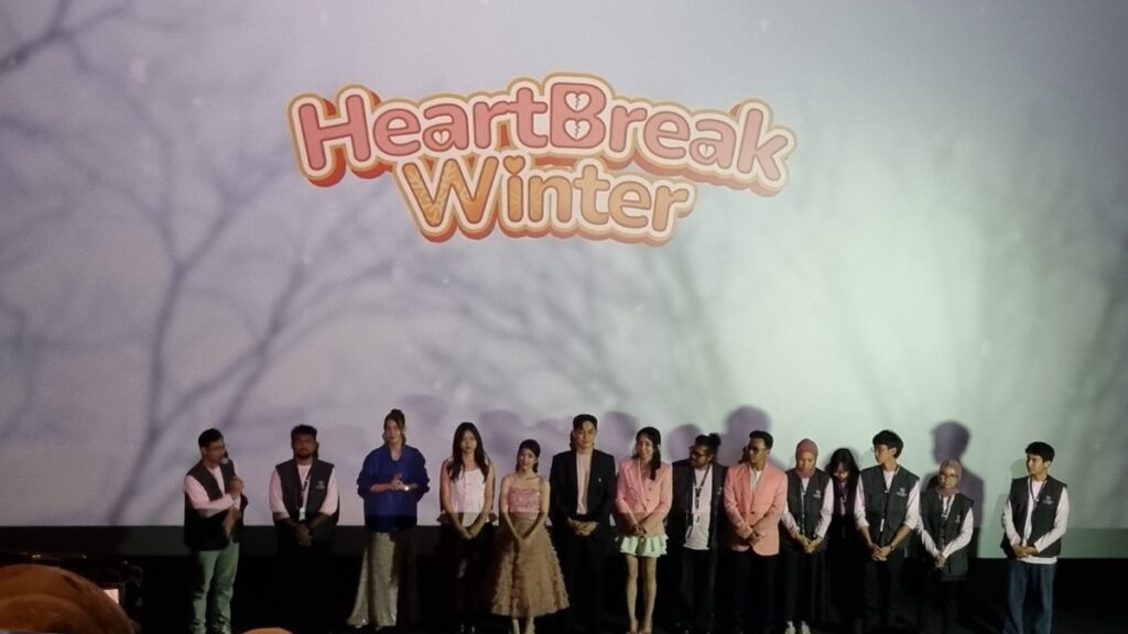 Acara rilis mini film berjudul Heartbreak Winter di Jakarta, Sabtu (14/2/2026). Heartbreak Winter mengajak perempuan bangkit dari patah hati melalui pesan self-love dan perawatan diri. /Swaranusa-Jaffry