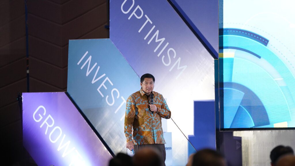 Menteri Perumahan dan Kawasan Permukiman (PKP) Maruarar Sirait pada acara Nusantara Economic Outlook 2026 bertema “Enhancing National Resilience, Sustainable Growth”, Rabu (4/2/2026). Kementerian PKP memprioritaskan rusun subsidi 2026 untuk memperkuat ketahanan nasional dan pertumbuhan ekonomi berkelanjutan. /Kementerian PKP