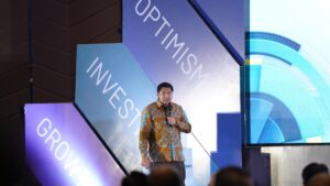Menteri Perumahan dan Kawasan Permukiman (PKP) Maruarar Sirait pada acara Nusantara Economic Outlook 2026 bertema “Enhancing National Resilience, Sustainable Growth”, Rabu (4/2/2026). Kementerian PKP memprioritaskan rusun subsidi 2026 untuk memperkuat ketahanan nasional dan pertumbuhan ekonomi berkelanjutan. /Kementerian PKP