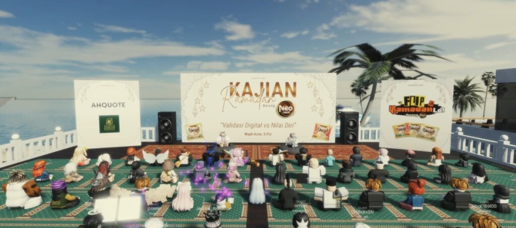 Kegiatan Kajian Ramadan dan Konser Haddad Alwi di Roblox. Neo Coffee hadirkan kajian Ramadan virtual Roblox untuk inspirasi perubahan positif anak muda. /WINGS