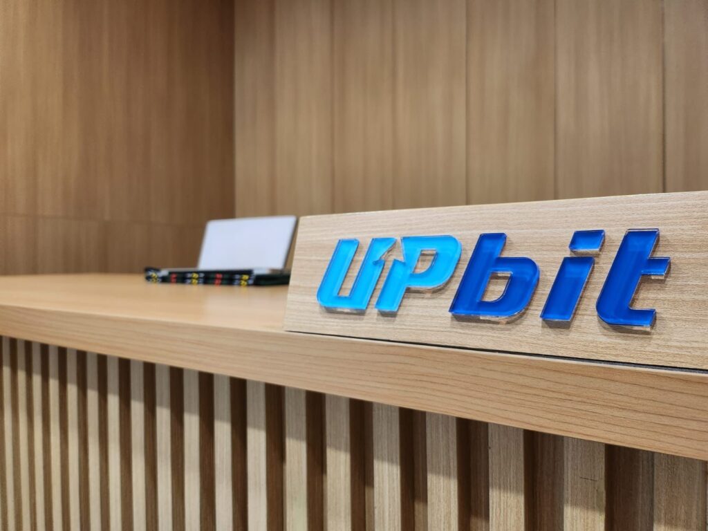 Salah satu kantor Upbit Indonesia, platform bursa pertukaran (exchange) aset kripto. Ketegangan geopolitik dorong volatilitas kripto, investor perlu strategi disiplin, edukasi, dan manajemen risiko matang. /Upbit
