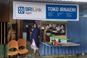 Salah satu BRILink Agen. BRILink memperluas inklusi keuangan dengan jaringan luas dan transaksi tinggi di seluruh Indonesia. /BRI
