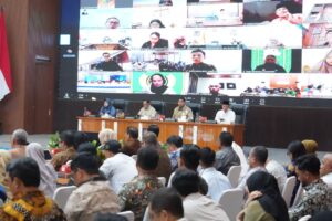 Rapat Surat Keputusan Bersama (SKB) 2 Menteri di Gedung Sasana Bhakti Praja, Jakarta, Jumat (19/6/2026). SKB memperkuat percepatan Program Tiga Juta Rumah melalui sinergi pemerintah pusat dan daerah berkelanjutan. /PKP
