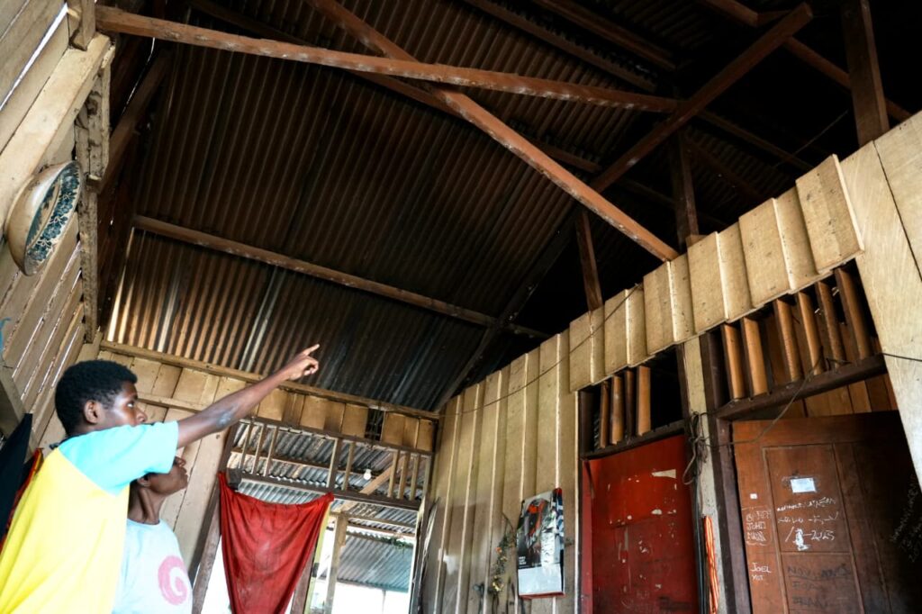 Salah satu rumah warga di Kampung Mosso, Jayapura. Program Bantuan Stimulan Perumahan Swadaya (BSPS) atau bedah rumah Papua Raya diperluas guna mempercepat penyediaan hunian layak bagi masyarakat perbatasan berkelanjutan. /PKP