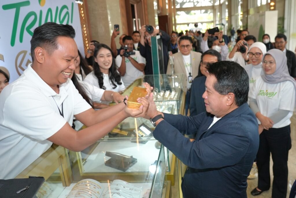 Presiden Prabowo dorong optimalisasi Bank Emas Indonesia. BRI Group lewat Holding Ultra Mikro dan Pegadaian kelola 153 ton ekosistem emas nasional. /BRI