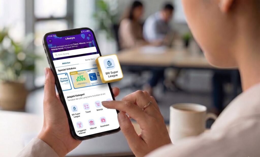 BRI hadirkan promo spesial BRImo. Pengguna bisa beli tiket tribun BRI Super League seharga Rp1 melalui Menu Lifestyle mulai 4 September 2026 hingga 30 Mei 2027. /BRI