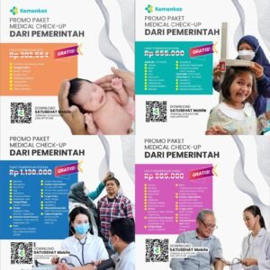 Pemerintah sediakan Cek Kesehatan Gratis (CKG) bagi seluruh kelompok usia dari bayi hingga lansia via SATUSEHAT Mobile demi perkuat layanan kesehatan preventif. /Kemenkes